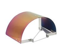 Cubierta de filtro de entrada de aire Escudo de calor Automotive Accessory de acero inoxidable para tomas de aire cónicas o cilíndricas de 2.5 pulgadas a 3.5in de diámetro (Color plateado)