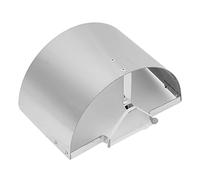 Cubierta de filtro de entrada de aire Escudo de calor Automotive Accessory de acero inoxidable para tomas de aire cónicas o cilíndricas de 2.5 pulgadas a 3.5in de diámetro (Plata)