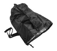 Cubierta de filtro de piscina al aire libre 420d tela Oxford cubierta de protección contra el polvo y el agua para equipos de piscina 22 x 35 cm, color negro, 1 paquete