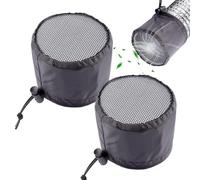 Cubierta de flujo de aire de la Grow: conjunto de 2 cubiertas de ventilación para plantar carpas con malla a prueba de polvo | Perfecto para baño, cocina, verde al aire libre