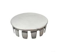 Cubierta de fregadero de acero inoxidable compatible con agujeros de drenaje de 35 mm, estética minimalista para configuración moderna de cocina