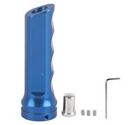 Cubierta de freno de mano de aleación de aluminio, cubierta de manguito de manija de freno electrónico de automóvil universal Cubierta de freno de estacionamiento de mano Bota(azul)