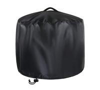 Cubierta de fuego al aire libre impermeable 420D resistente al viento refugio para patio jardín muebles protección contra la lluvia nieve escombros negro (L)