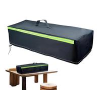 Cubierta De Fuego Al Aire Libre - Protector De Tela Oxford Con Tiras Luminosas,Cubierta Rectangular Para Mesa De Fuego | Para Jardín Patio Jardín Trasero Granja Sendero Viale d'Ac