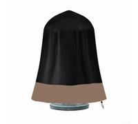 Cubierta de fuente 210D resistente para exteriores, 36 pulgadas de profundidad x 42 pulgadas de alto, a prueba de viento, protección contra los desechos de la lluvia para patio, cuidado de invierno