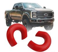 Cubierta de gancho de remolque de goma de nitrilo compatible con Ford F250 F350 F450 2017-2026 | Funda protectora roja para receptor de enganche | Camión duradera resistente al desgaste