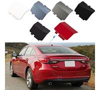 Cubierta de Gancho de Remolque para Parachoques Trasero, Tapa de Ojo de Remolque para Mazda 6 Atenza 2013 2014 2015 2016 2017 GJR9-50-EL1-51 GJR9-50-EK1-51 (Negro, Lado Izquierdo del Conductor)