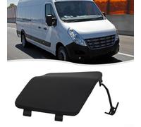 Cubierta de gancho de remolque para Renault Master MK3 Movano Interstar 2010-2017 de plástico negro agujero parachoques tapa de remolque reemplazo de ajuste directo