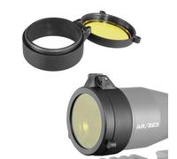 Cubierta de goma for lente objetivo, 1 pieza, cubierta abatible for visores de rifle, protector de lente de mira for calibres de 30 a 69 mm de diámetro, visores de caza, accesorios de visión nocturna.