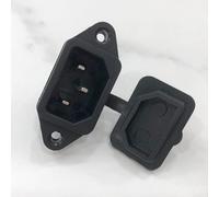 Cubierta de goma impermeable para puerto de carga de vehículos eléctricos, 2P 250 V, tapa de protección contra el polvo, paquete de 5 accesorios de conector negro