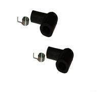 Cubierta de goma negra para arranque de 5 mm HT Wire Garden Power Tool pieza de repuesto 2 piezas