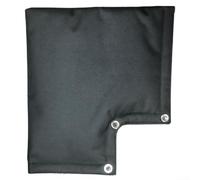 Cubierta de grifo aislada e impermeable para tuberías de agua al aire libre para evitar la congelación y protección durante todo el año (negro)