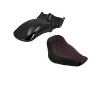 Cubierta de guardabarros trasero de motocicleta con luz LED intermitente para asiento individual de conductor, compatible con Harley Softail Breakout Fat Boy 2018-2023(Rear Fender Seat B)