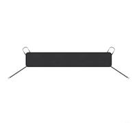 Cubierta de hoja para parabrisas de coche, protector de lluvia de doble cara, protector de malla antiescombros, color negro (154 x 37 cm)