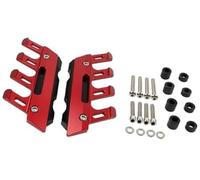 Cubierta de Horquilla Delantera de Bicicleta 1 par Delantero Universal, para Guardabarros K Cubierta Protectora Lateral Protector Deslizante Aluminio Rojo, para Moto