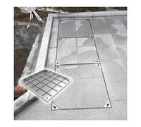 Cubierta de inspección cuadrada de acero inoxidable de alto rendimiento, cubierta de boca invisible y marco de 8 cm de profundidad, 90 x 90 cm para sistemas de drenaje y alcantarillado