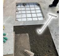 Cubierta de inspección cuadrada de acero inoxidable y tapa de acceso al drenaje del marco con llaves de palanca, cubierta de boca integrada para un fácil acceso y mantenimiento