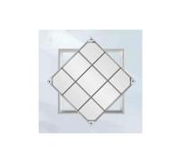 Cubierta de inspección invisible cuadrada para tanque séptico, cubierta de acceso de acero reforzado con marco, 40 x 40 cm, diseño resistente para un fácil acceso.