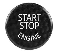 Cubierta de Interruptor de Botón de Arranque y Parada del Motor para 1-7 Series X1 X3-X6 (Negro)