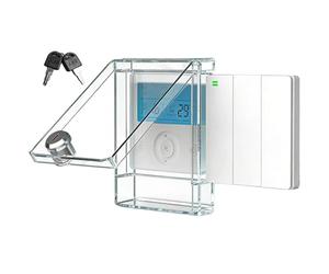 Cubierta de interruptor de pared - Transparente | Protección antisalpicaduras para controlador de climatización central de acrílico a prueba de niños para la habitación de casa, dormitorio