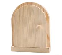 Cubierta de interruptor de puerta de hadas caprichosa, marco decorativo de madera maciza para mejoras del hogar, panel de pared estético mejorado (B)
