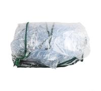 Cubierta de invernadero con puerta enrollable en PVC, techo pico para drenaje de agua de lluvia, diseñado para crear condiciones de crecimiento para plantas en balcones o terrazas (130x90x150cm)