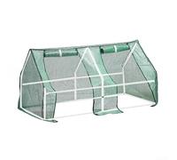 Cubierta de invernadero para interiores y exteriores, 180 x 90 x 90 cm, material de polietileno, refugio para plantas con alfombrilla impermeable con cremallera para protección de flores de jardín