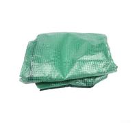 Cubierta de invernadero solo no incluye marco, material de polietileno resistente para interiores y exteriores, refugio de jardinería, con puerta con cremallera y alfombrilla inferior, color verde, 71