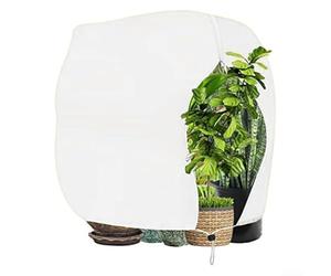Cubierta de iones heladas para plantas, 250 x 360 cm, reutilizable, no tejida, para jardín, tienda de campaña de invierno, transpirable y ajustable, para rosas, palmeras y arbustos pequeños (blanco)