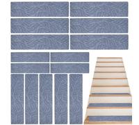 Cubierta de la banda de rodadura de escalera: juego de protector de bordes de pasos sin deslizamiento, corredor de alfombra duradero resistente a la patineta, accesorio de seguridad de escalera de ser