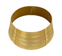Cubierta de la Base del Soporte del árbol de Navidad, Collar de Metal para árbol de Navidad - 2024 Cubierta de Base de Metal para árbol de Navidad - Falda de Cubierta de Base de árbol