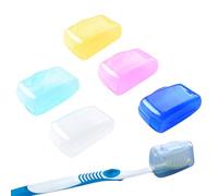 Cubierta de la cabeza del cepillo de dientes - Tapa del cepillo de dientes de viaje, protector de cepillo eléctrico | Set de casos de protección para la cabeza de 5 piezas, gorros de higiene para viaj