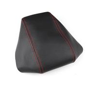 Cubierta De La Caja Del Apoyabrazos Consola Central Interior Cuero Microfibra Coche Embellecedor Protector Para Ford Para Focus 2015-2018(B Black-red line)