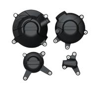 Cubierta de la Caja del Motor XSR900 2015-2020 Compatible con MT-09 FZ-09 Scrambler 2014-2020 Protector de protección de Motocicleta(1 Set-BK)
