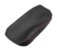 Cubierta De La Caja Del Reposabrazos Consola Central Coche Almohadilla Protección Cuero Microfibra Para Camry 2012 2013-2017(Black with red line)