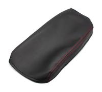 Cubierta De La Caja Del Reposabrazos Panel Consola Central Coche Con Tapizado Cuero Microfibra Para Toyota Para Camry 2012-2017(Red line)