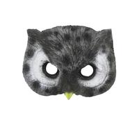 Cubierta De La Cara De Búho | Cubierta De Piel Falsa Sabia Real | UNISEX SCARY VEIL PU SUMA, Mascas De Vacaciones De Vacaciones De Animales, Creados Objetos De Cosplay De Halloween Para