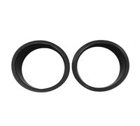Cubierta de la lámpara de faro delantero ABS negro bisel para Jeep JK JKU 2007 en adelante Protector de moldura exterior par para estilo todoterreno y protección de lámpara