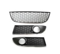Cubierta de la lámpara de luz antiniebla del coche, rejilla del parachoques delantero inferior, rejilla central, compatible con VW Polo MK4(1Pcs Middle)