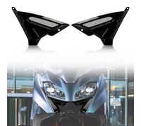 Cubierta de la Lámpara Delantera del Protector del Faro de la Motocicleta para Yamaha TMAX 560 Tech Max 2022-2023 PSLER Protector de Lente de Pantalla de Lámpara Accesorios para Motos(Negro Brillante)