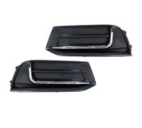 Cubierta de la lámpara Parachoques delantero Rejilla de la luz antiniebla | Marco Faro Niebla Parachoques Compatible con Audi A3 Hatchback 2017-2020 8VD807671A.(A,1 par)