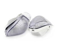 Cubierta De La Lente De La Luz Direccional Delantera De Motocicleta para Kawasaki ZZR 1100 D ZZR1100D Carcasa De La Luz Intermitente. Indicadores De Giro(Claro,X-1)