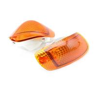 Cubierta De La Lente De La Luz Direccional Delantera De Motocicleta para Kawasaki ZZR 1100 D ZZR1100D Carcasa De La Luz Intermitente. Indicadores De Giro(Ámbar,X-1)