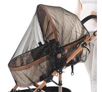 CUBIERTA DE LA MEJOR CORTIE - 2PCS CRADLE Netting Set Airy Honeycomb Fabric para paseos al aire libre | Uso del parque de escudo de cochecito reutilizable, diseño de malla