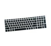 Cubierta De La Piel del Teclado De Escritorio De Silicona para HP 15.6 Pulgadas BF Portátil - Negro