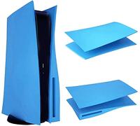 Cubierta de la placa frontal de la consola del juego con los apretones del gato para PS5 Disk Edition Skin Shell Shell duro protector azul