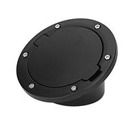 Cubierta de la puerta de llenado de combustible de la tapa de gas KIMISS, cubierta de tapa de tanque de combustible ABS negra para JK 2007-2017 accesorio de coche