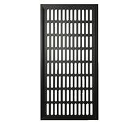 Cubierta de la rejilla de ventilación, Armario de malla transpirable de aleación de aluminio de 200 mm de ancho, rectangular, con ventilación for zapatos, refrigeración y ventilación(Black,200x800mm)
