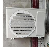 Cubierta de la Unidad de Aire Acondicionado Exterior Deflector de Aire Acondicionado,Protector contra el Viento Que Evita la disipación del Calor por soplado Directo Deflector de persiana de Acero i