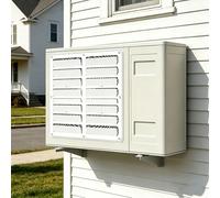 Cubierta de la Unidad de Aire Acondicionado para Exteriores, Cubierta Universal de Guía de Viento de Acero Inoxidable, Escudo de Soplado Anti-Directo Rejilla de Ventilación del Compresor de CA Viento